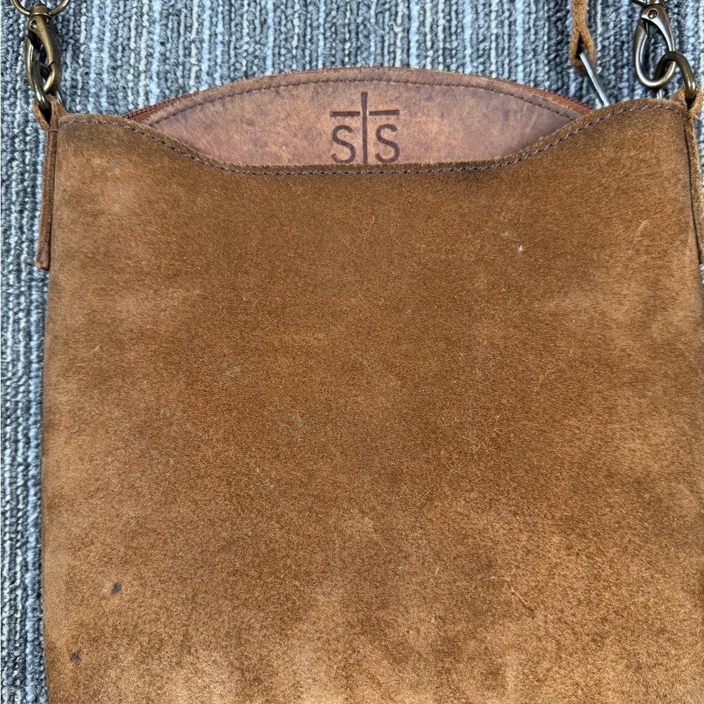 STS Ranchwear Brown Suede Crossbody Bag Baroness ll Josie
